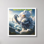 PROTEÇÃO DO PLANETA - CANVAS esticada (Voorkant)