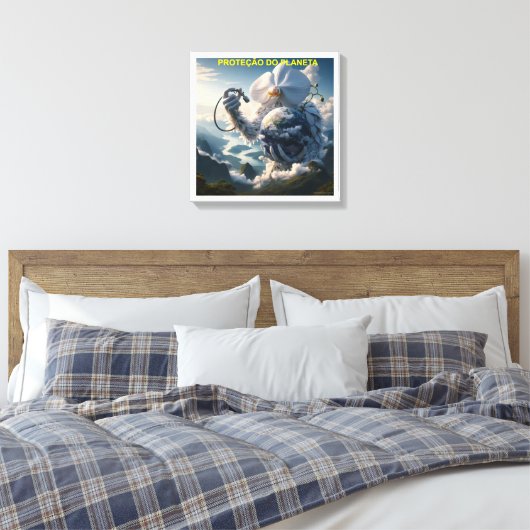 PROTEÇÃO DO PLANETA - CANVAS esticada (Insitu (Slaapkamer))