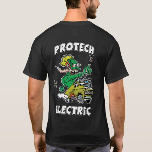 PROTECH ELEKTRICITEIT T-SHIRT (Achterkant)