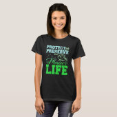 Protect and preserve marine life t-shirt (Voorkant volledig)