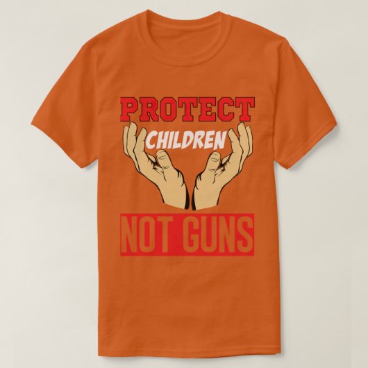 Protect Children Not Guns T-shirt (Design voorkant)