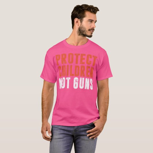 Protect Children Not Guns T-shirt (Voorkant volledig)
