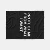 Protect Me From What I Want Desire Quote  Fleece Deken (Voorkant (Horizontaal))