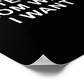 Protect Me From What I Want Desire Quote Poster (Hoek)