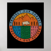 Protect Our Forest National Parks Climate Change Poster (Voorkant)