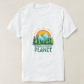 Protect Our Planet Vector Design | Nature Tree Mou T-shirt (Design voorkant)