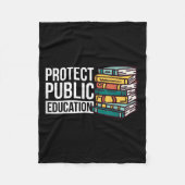 Protect Public Education  Fleece Deken (Voorkant)