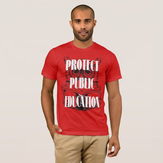 Protect Public Education T-shirt (Voorkant volledig)