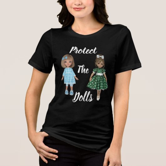 Protect The Dolls Tri-Blend T-shirt (Voorkant)
