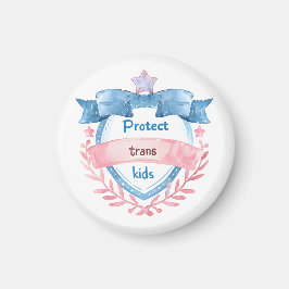 Protect Trans Kids Design, LGBTQ Ally Gift Magneet