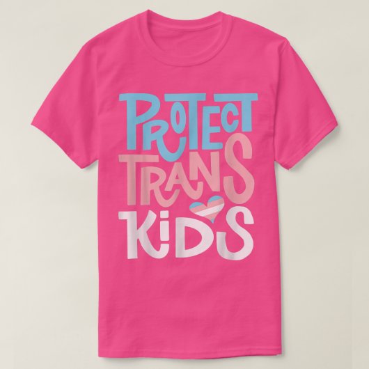 Protect Trans Kids - LGBT Pride T-Shirt (Design voorkant)