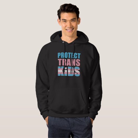 Protect Trans Kids LGBT Support Hoodie (Voorkant volledig)