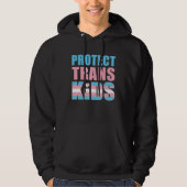 Protect Trans Kids LGBT Support Hoodie (Voorkant)