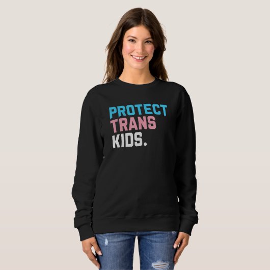 Protect Trans Kids  LGBT Support LGBT Pride Trui (Voorkant volledig)