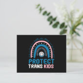 Protect Trans Kids Transgender Flag LGBTI Briefkaart (Staand voorkant)