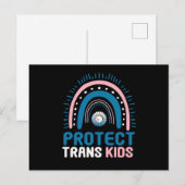 Protect Trans Kids Transgender Flag LGBTI Briefkaart (Voorkant / Achterkant)