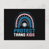 Protect Trans Kids Transgender Flag LGBTI Briefkaart (Voorkant)