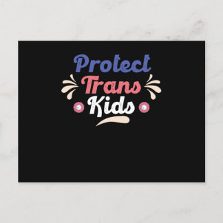 Protect Trans Kids Transgender Flag LGBTI Briefkaart