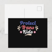 Protect Trans Kids Transgender Flag LGBTI Briefkaart (Voorkant / Achterkant)