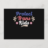 Protect Trans Kids Transgender Flag LGBTI Briefkaart (Voorkant)