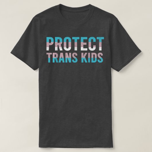 Protect Trans Kids Transgender Human Rights  T-shirt (Design voorkant)
