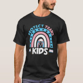 Protect Trans Transgender Flag Protect Trans T-shirt (Voorkant)