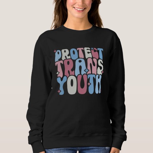 Protect Trans Youth LGBT Pride  LGBT Support Trui (Voorkant)