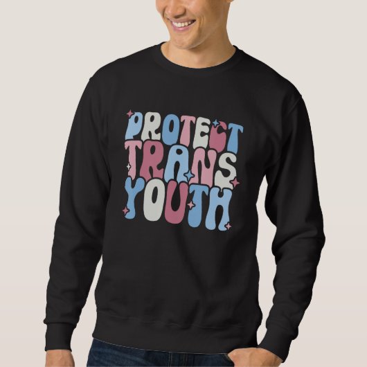 Protect Trans Youth LGBT Pride  LGBT Support Trui (Voorkant)