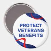 Protect Veterans Benefits Political Magneet (Voorkant / Achterkant)