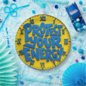 Protect Your Energy Positive Mindset Home & Office Papieren Bordje (Feest)