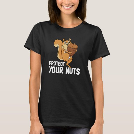 Protect Your Nuts Deez Nuts Men's Squirrel Deez Nu T-shirt (Voorkant)