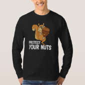 Protect Your Nuts Deez Nuts Men's Squirrel Deez Nu T-shirt (Voorkant)
