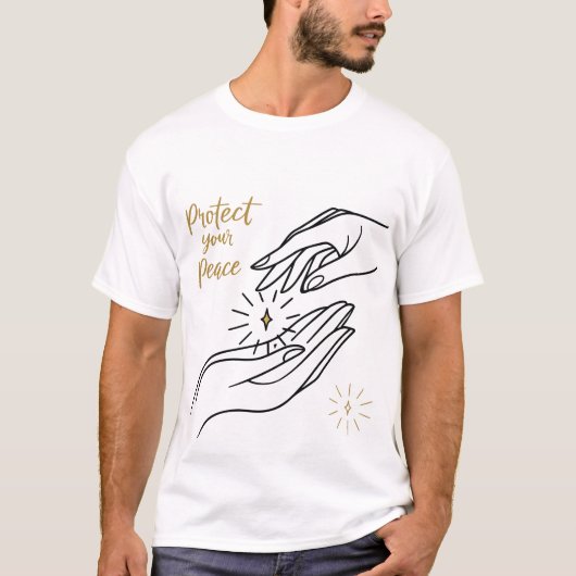 Protect Your Peace Celestial Sparkle T-Shirt (Voorkant)
