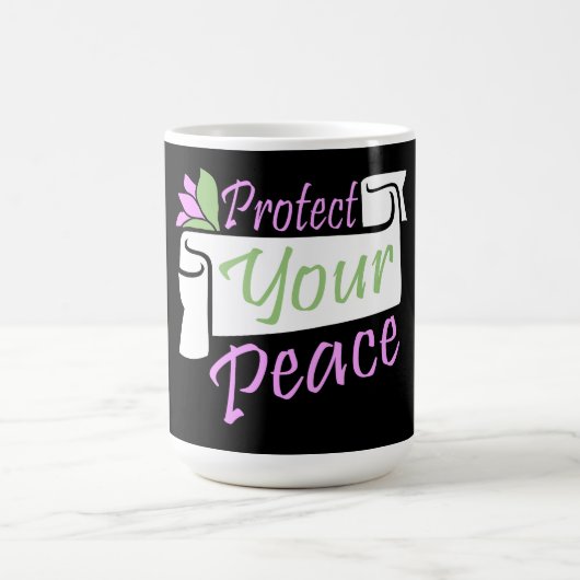 Protect Your Peace Mental Health Wellness Mindful Magische Mok (Midden)