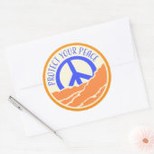 Protect Your Peace Mental Health Wellness Mindful Ronde Sticker (Envelop)