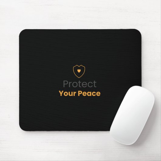 Protect Your Peace – Minimal Motivational Mouse Pa Muismat (Met muis)