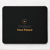 Protect Your Peace – Minimal Motivational Mouse Pa Muismat (Voorkant)