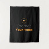 Protect Your Peace – Minimal Motivational Wall Tap Wandkleed (Voorkant)