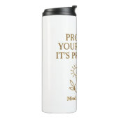 Protect Your Peace — Minimalist Self-Care Quote Thermosbeker (Gedraaid links)