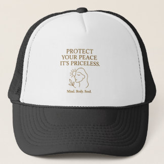Protect Your Peace — Minimalist Self-Care Quote Trucker Pet