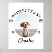 Protected By Dog Photo Paw Print Design (Voorkant)