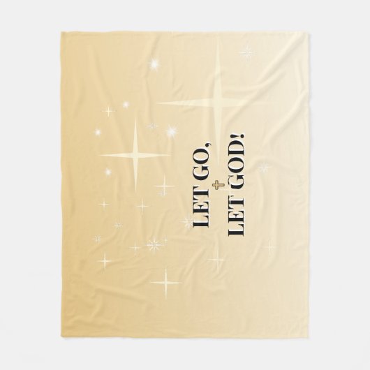 Protected by His Light Let Go Let God Fleece Deken (Voorkant)