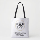 Protected Energy – Minimal Eye of Horus Symbol | Tote Bag (Voorkant)