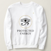Protected Energy – Minimal Eye of Horus Symbol | Trui (Design voorkant)
