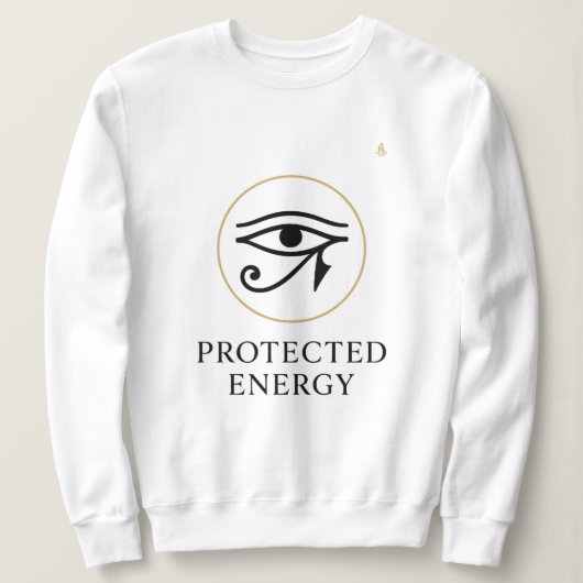 Protected Energy – Minimal Eye of Horus Symbol | Trui (Design voorkant)