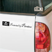 ProtectedbyPiraten,Bumpersticker Bumpersticker (Op Truck)