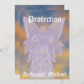 Protection Archangel Michael-Customize Kaart (Voorkant / Achterkant)