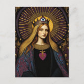  Protection From Evil Sacred Heart Of Mary Briefkaart (Voorkant)