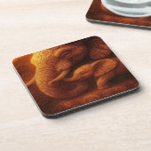 Protective Elephant Beverage Coaster Bier Onderzetter (Linkerzijde)