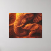 Protective Elephant  Canvas Afdruk (Voorkant)